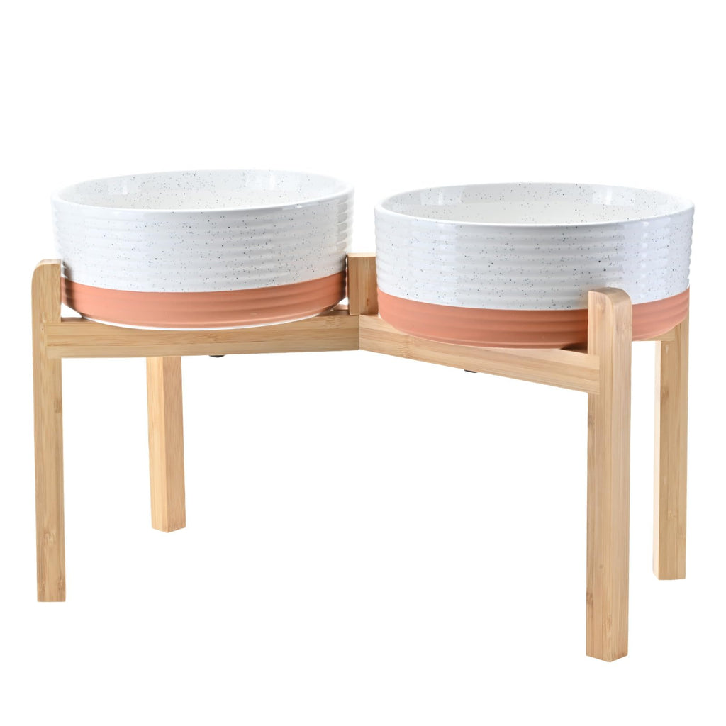 Kryvalen Elevated Dog Bowls Ceramic