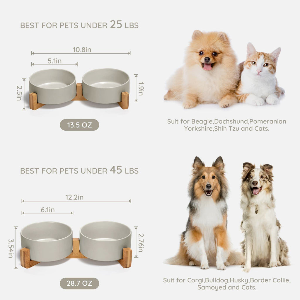 Kryvalen Ceramic Dog and Cat Bowl