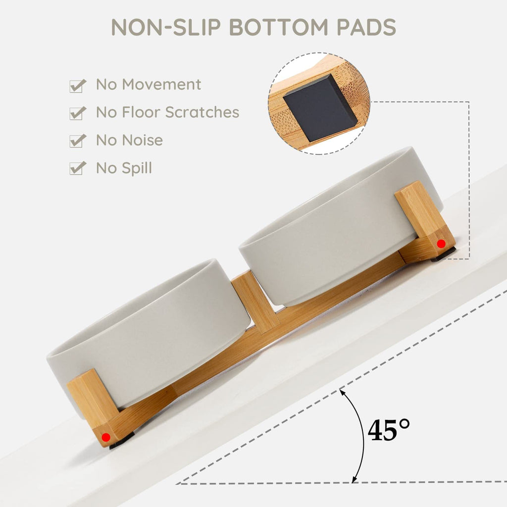Kryvalen Ceramic Dog and Cat Bowl
