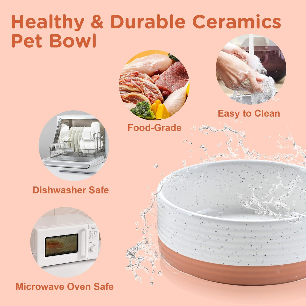 Kryvalen Elevated Dog Bowls Ceramic
